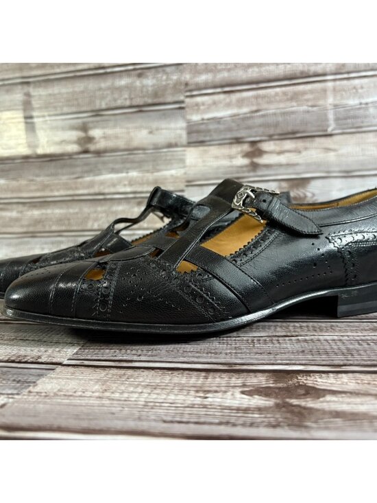 Gucci Other - Gucci Brogue Leather Thesis Cutout Detail loafer sz 7 color black mspr $1410 NEW